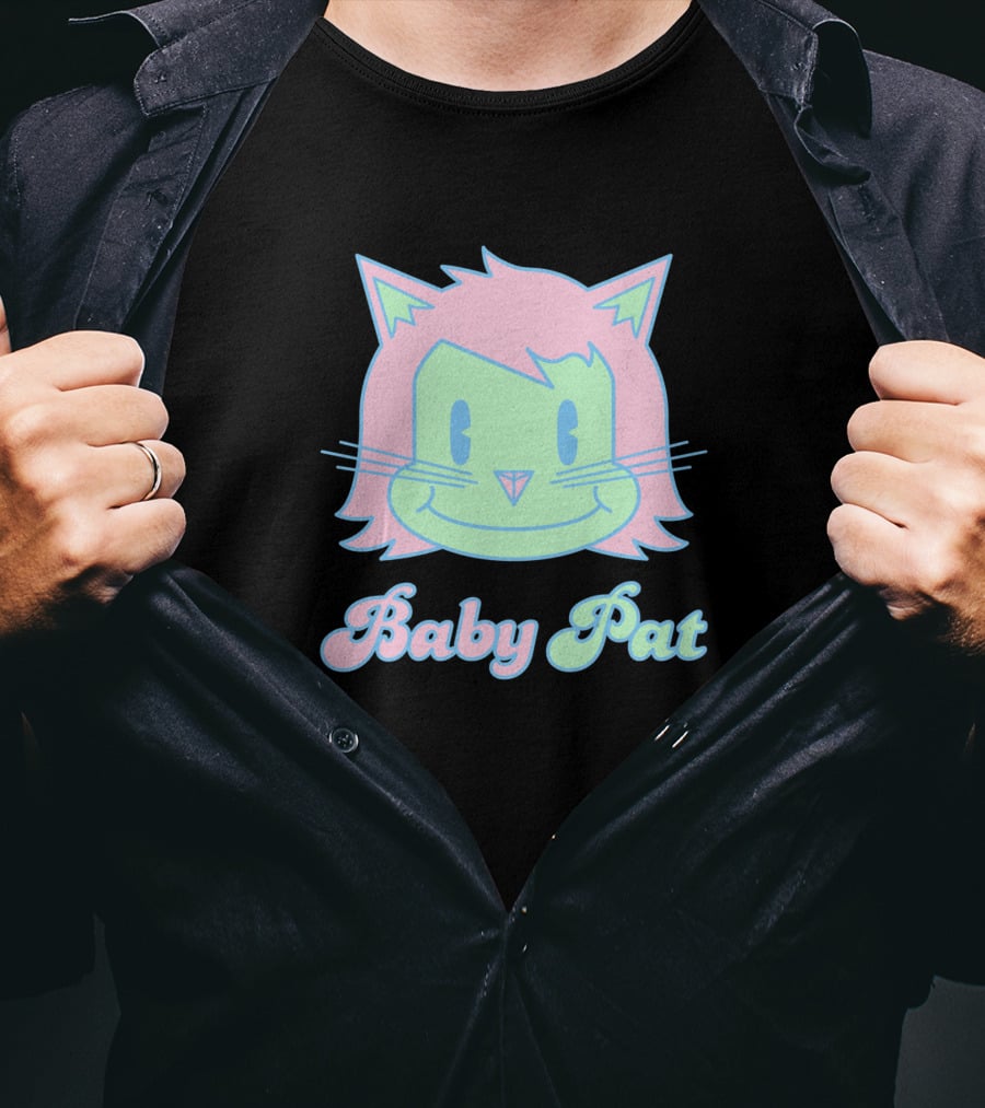 Baby Pat 729803 Pastel Cat Face T-Shirt