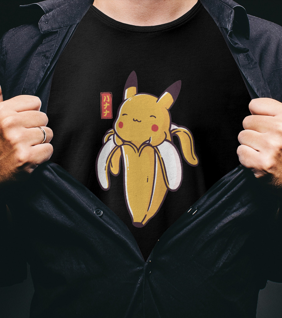 Bananachu Cute Pikachu Banana Fusion T-Shirt