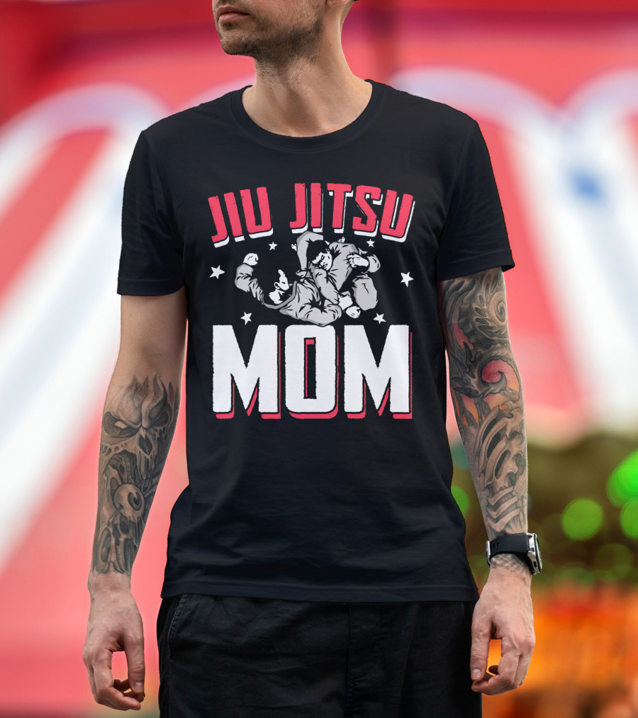 Jiu Jitsu Mom Stars Martial Arts Player T-Shirt
