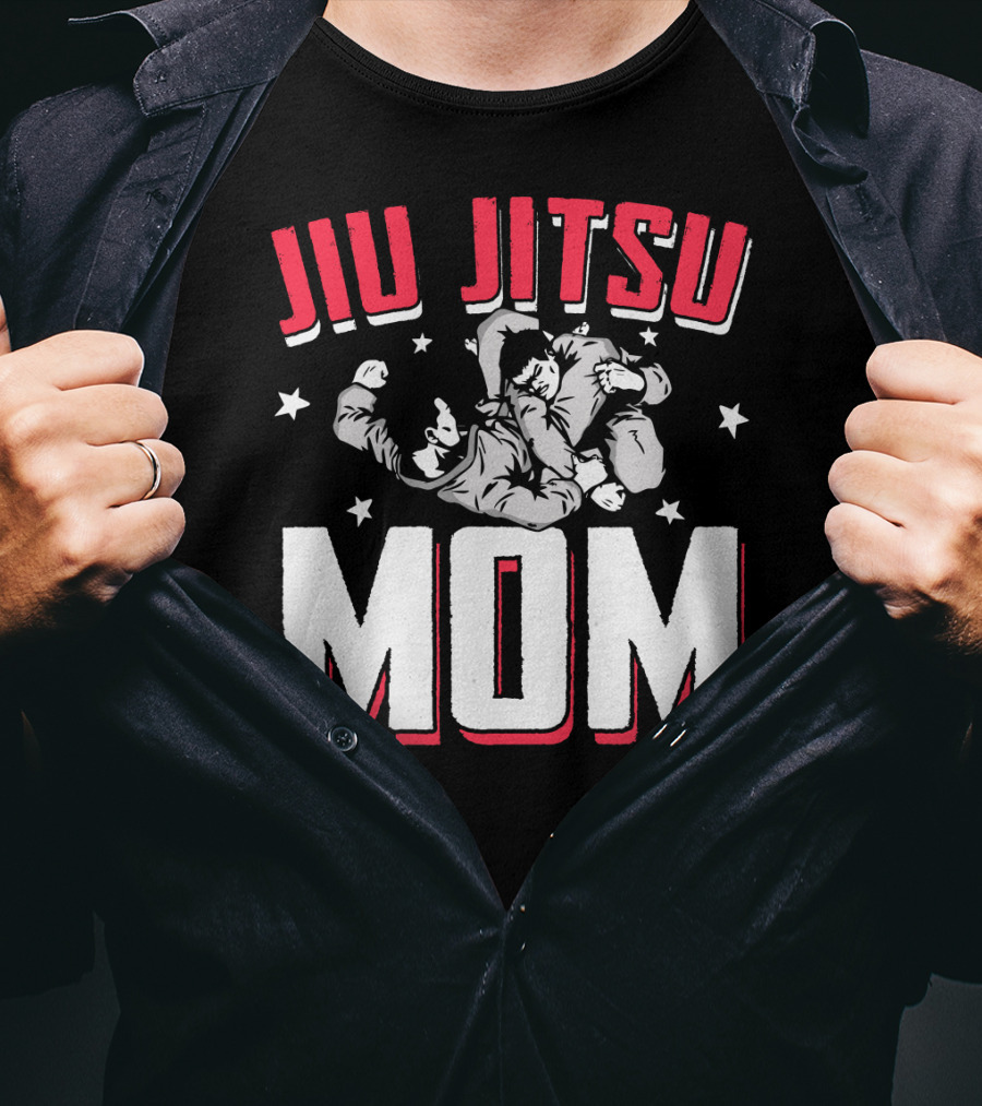 Jiu Jitsu Mom Stars Martial Arts Player T-Shirt