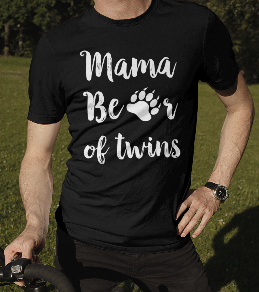 Mama Bear Of Twins T-Shirt