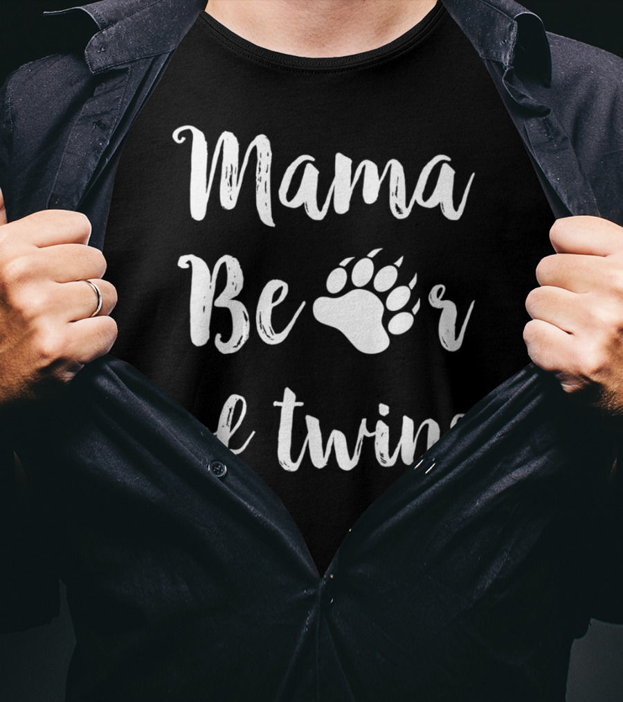Mama Bear Of Twins T-Shirt