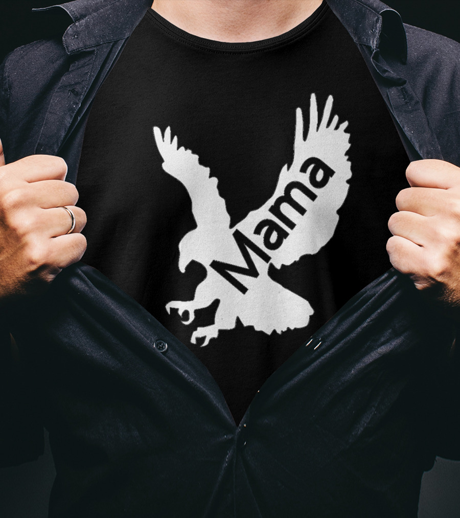 Mama Hawk Eagle Protective Mom Dark T-Shirt