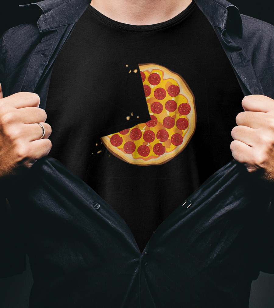 Matching Pizza Slice With 2 Kids Babies Twins Funny81 T-Shirt