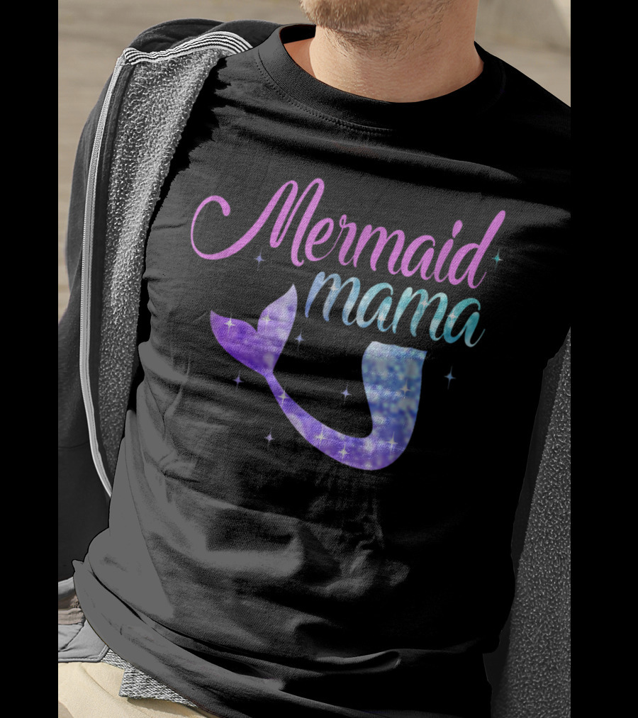 Mermaid Mama Sparkling Tail T-Shirt