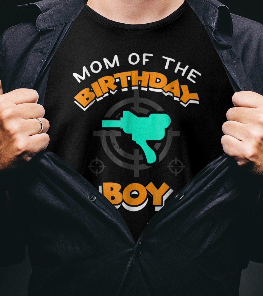 Mom Of The Birthday Boy Paintball Party Mother42 T-Shirt