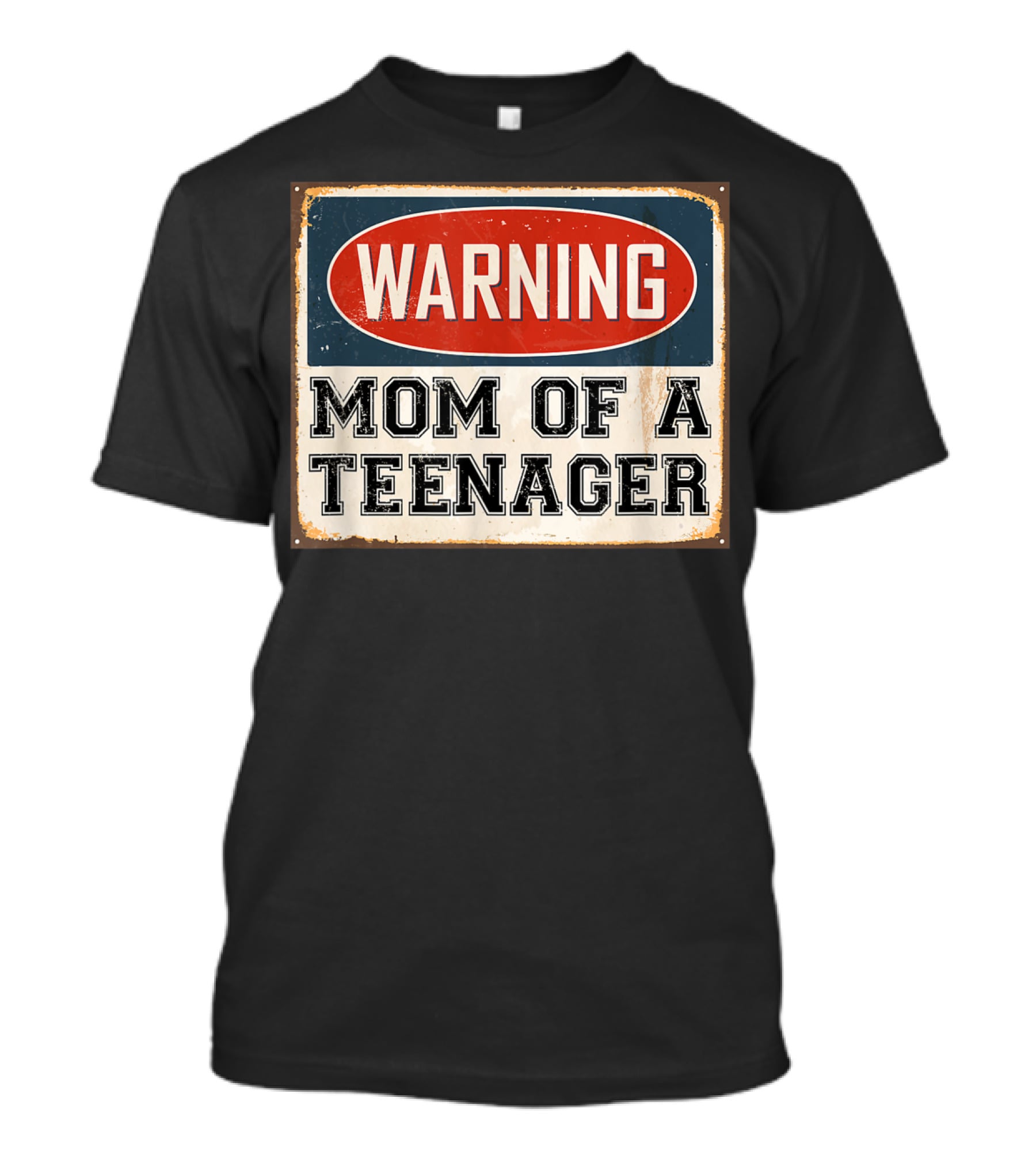 Warning Mom Of A Teenager Official Teenager Matching T-Shirt
