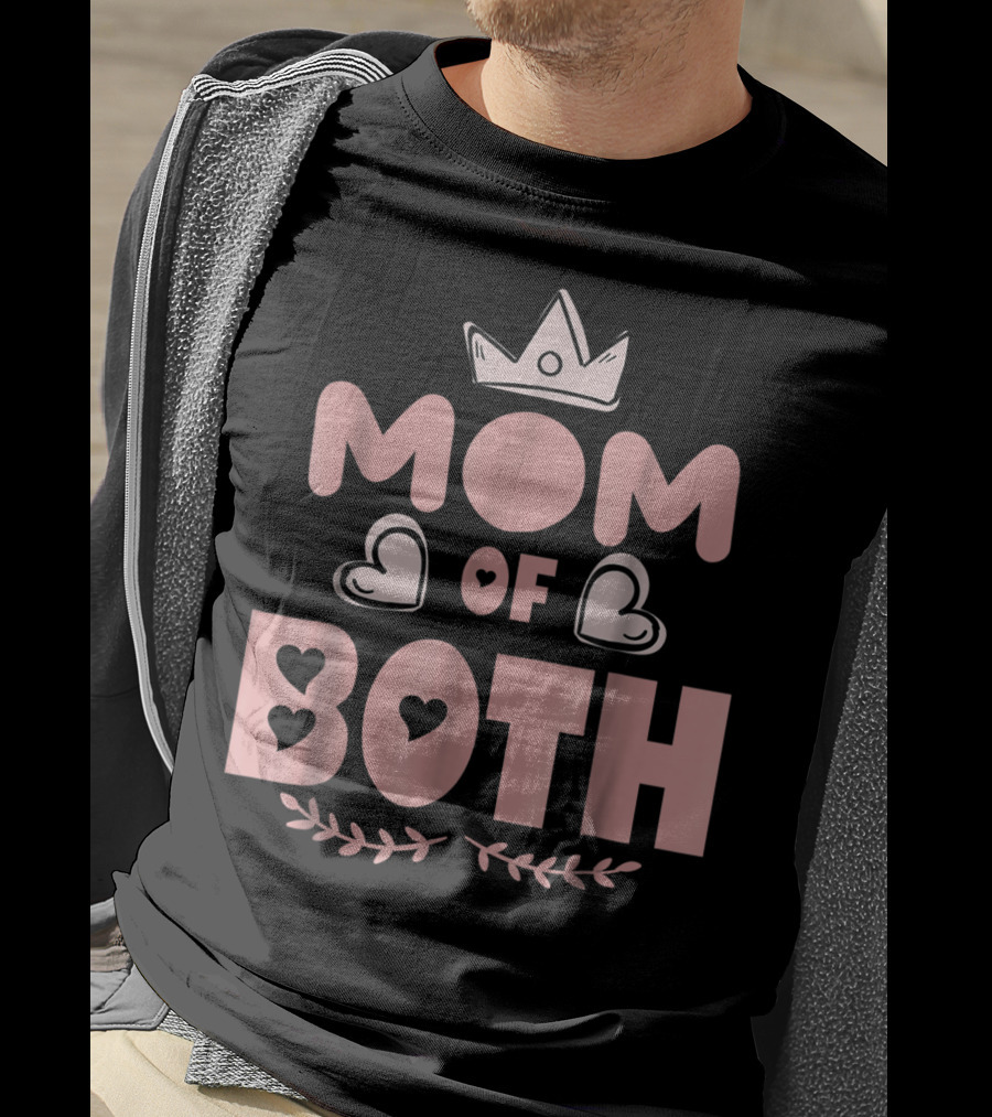 Mom Of Both Heart And Crown T-Shirt