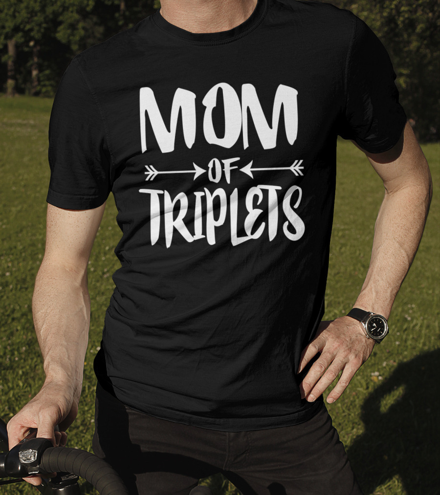 Mom Of Triplets New Mother Journey Expecting Pregnant Experience T-Shirt