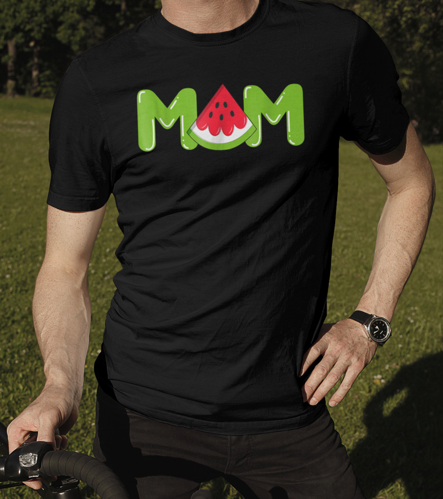 Mom Watermelon Tropical Summer Fruit Mother T-Shirt