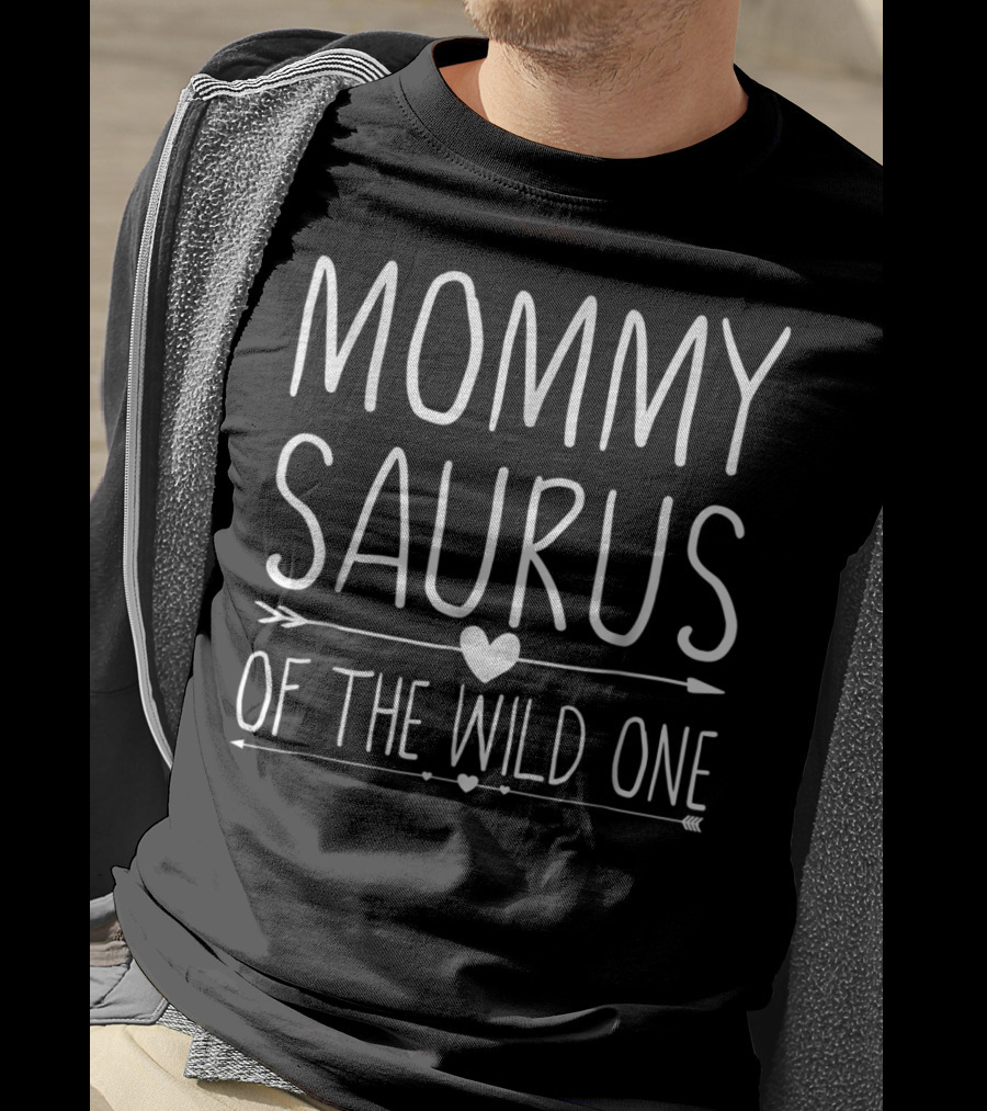 Mommy Saurus Of The Wild One 1st Birthday T-Shirt