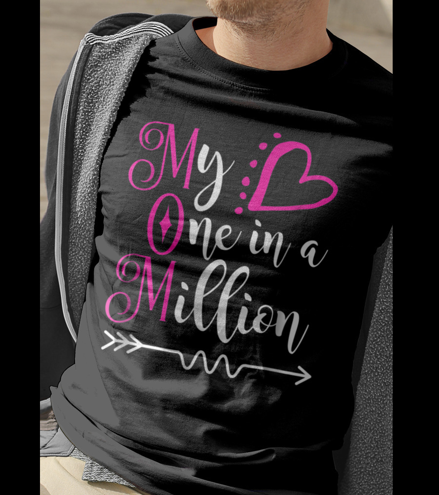 My Mom One In A Million Heart T-Shirt