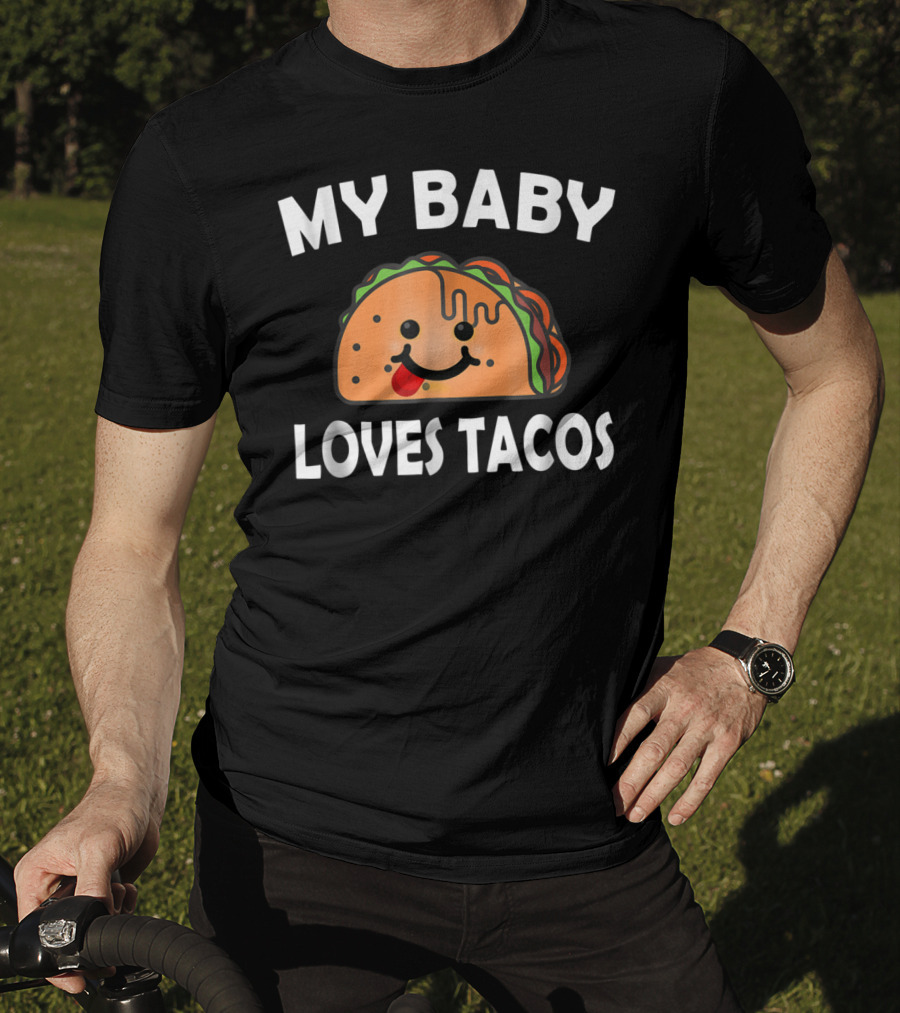 My Baby Loves Tacos Cute Pregnant Mom T-Shirt