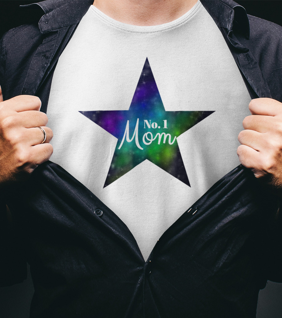 No. 1 Mom Star Galaxy Best Mom In The World T-Shirt