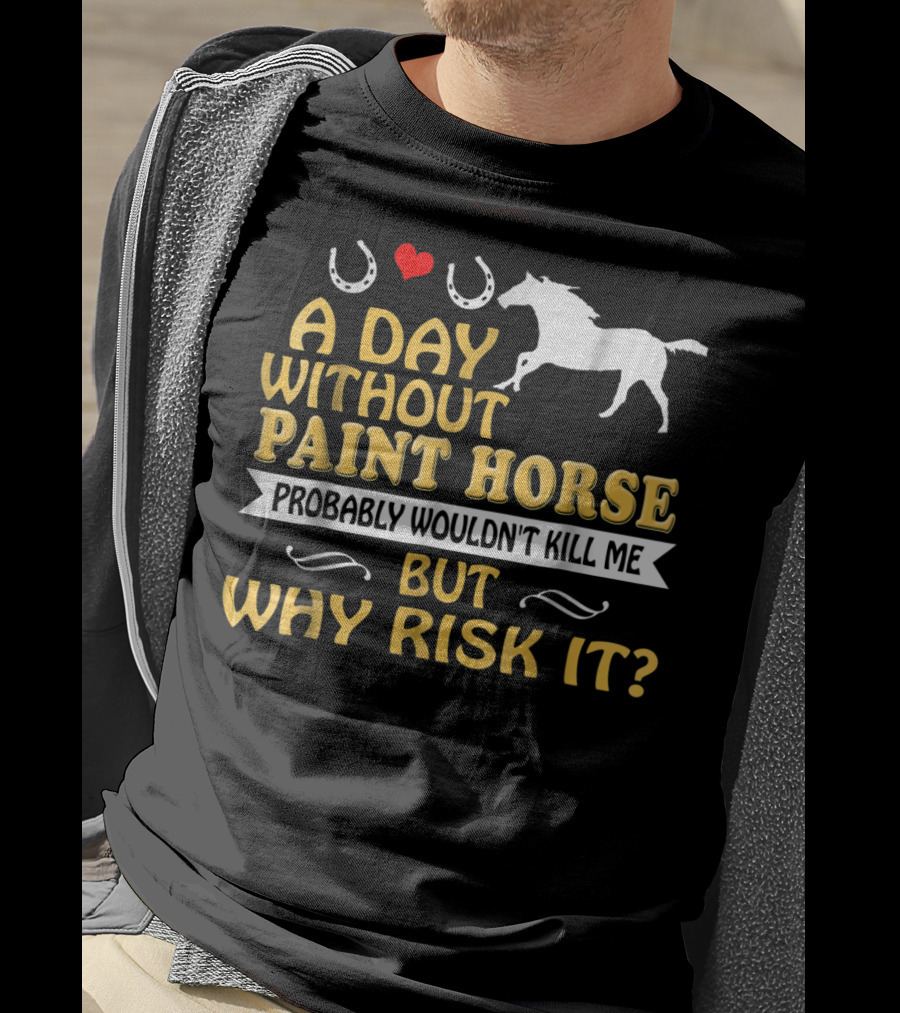 A Day Without Paint Horse Probably Wouldn't Kill Me But Why Risk It T-Shirt