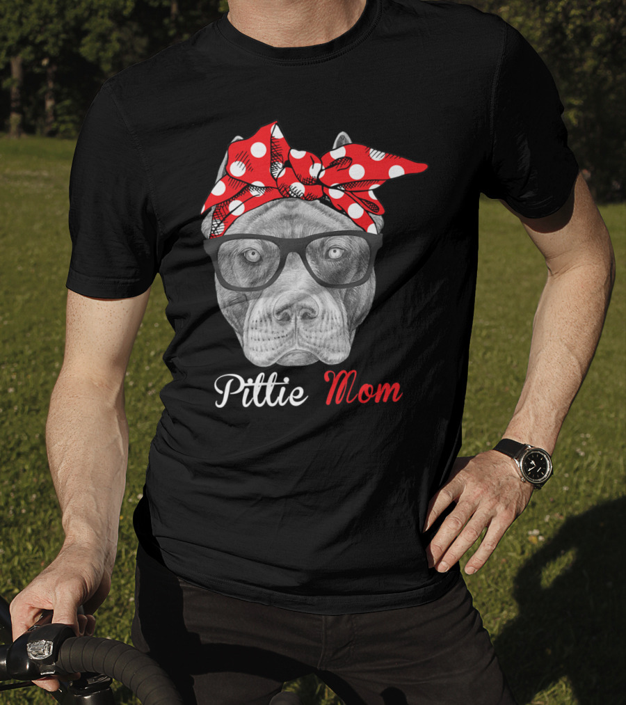 Pittie Mom Pitbull Dog Lovers Mothers Day T-Shirt