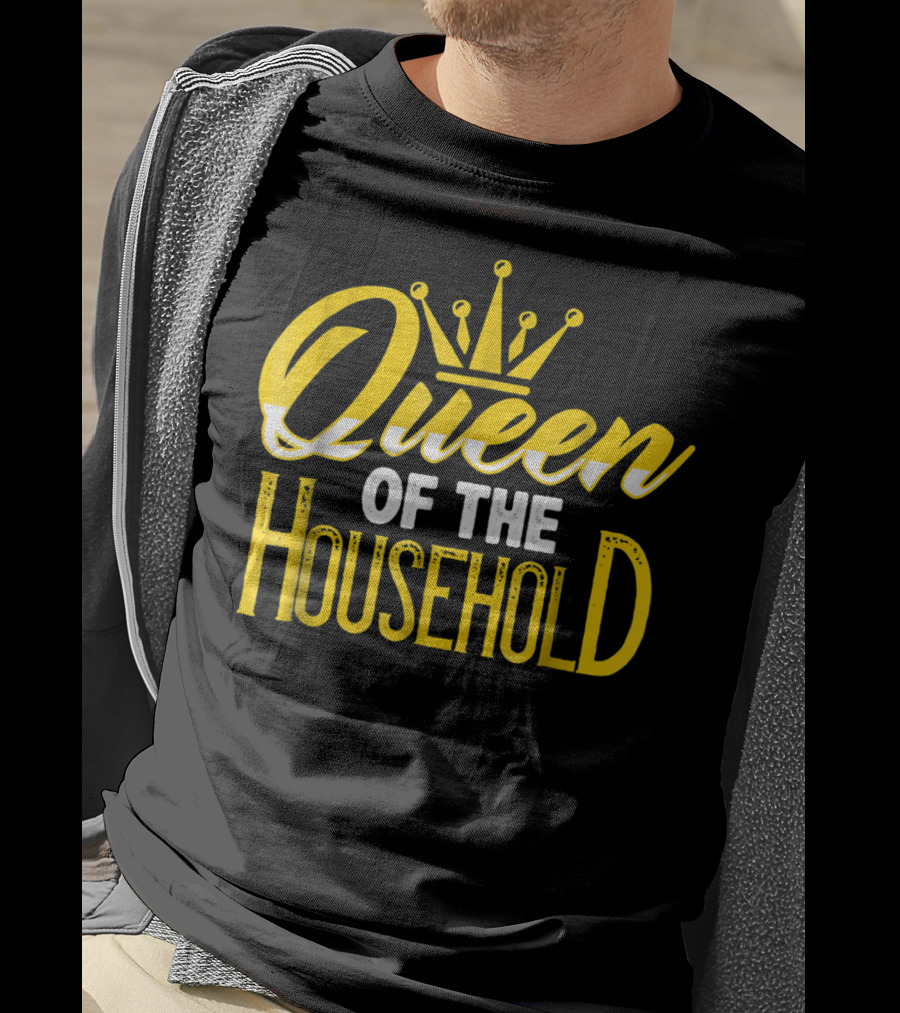Queen Of The Household Funny Mom Life Soccer T-Shirt