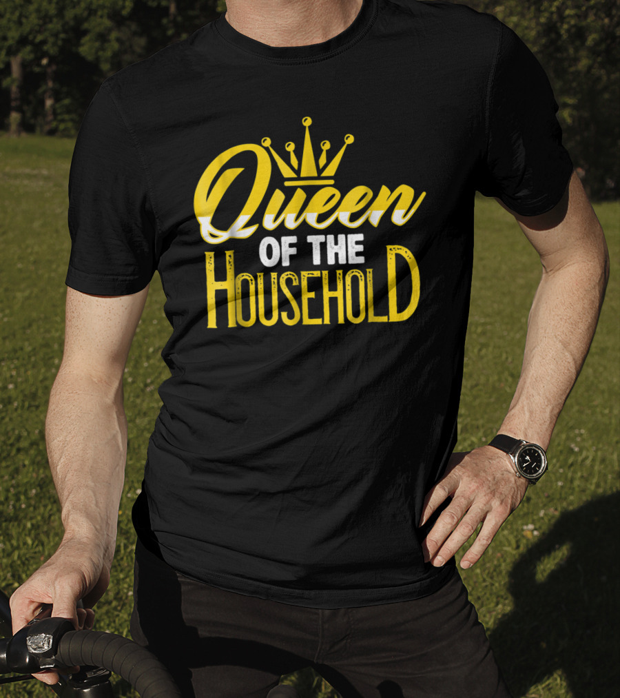 Queen Of The Household Funny Mom Life Soccer T-Shirt