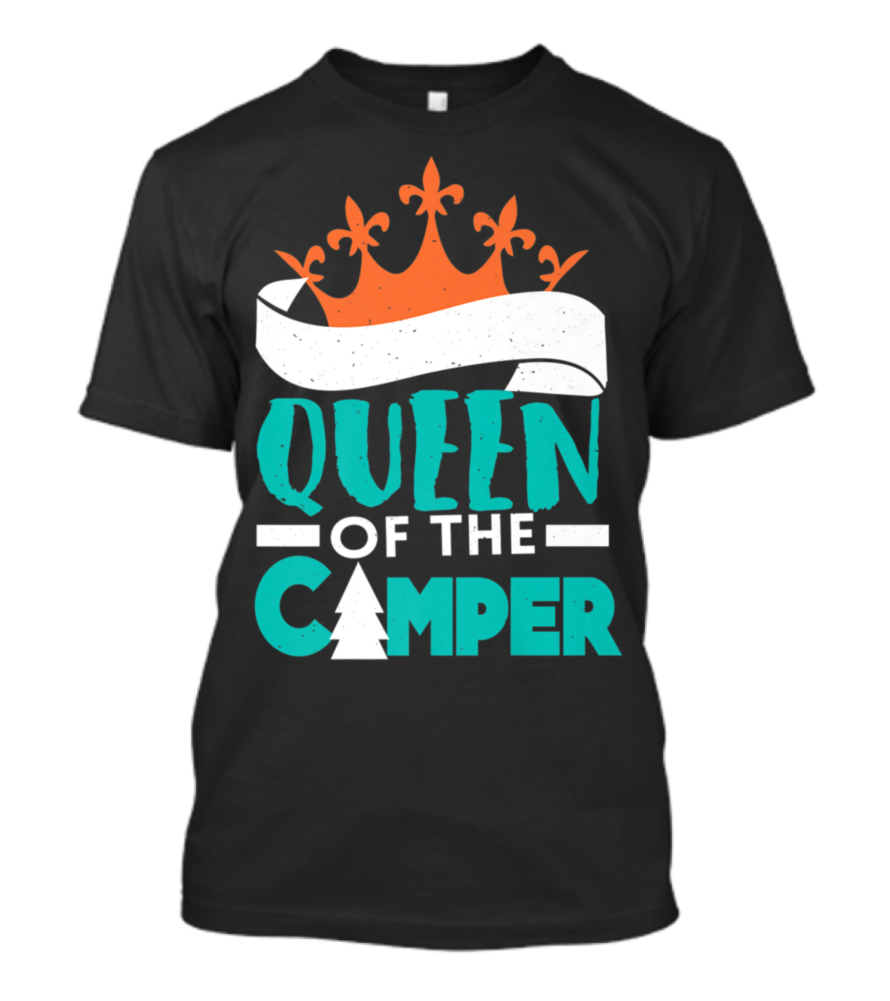 Queen Of The Camper Rv Crown Tree T-Shirt