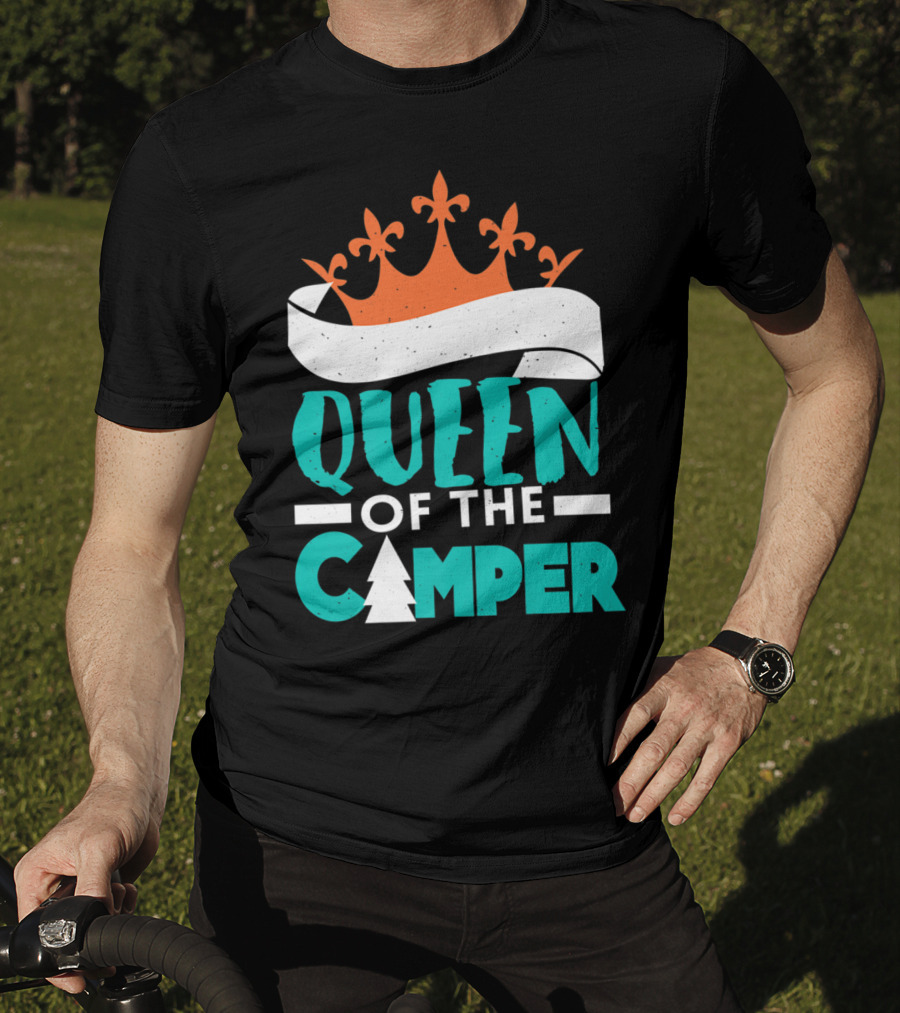 Queen Of The Camper Rv Crown Tree T-Shirt