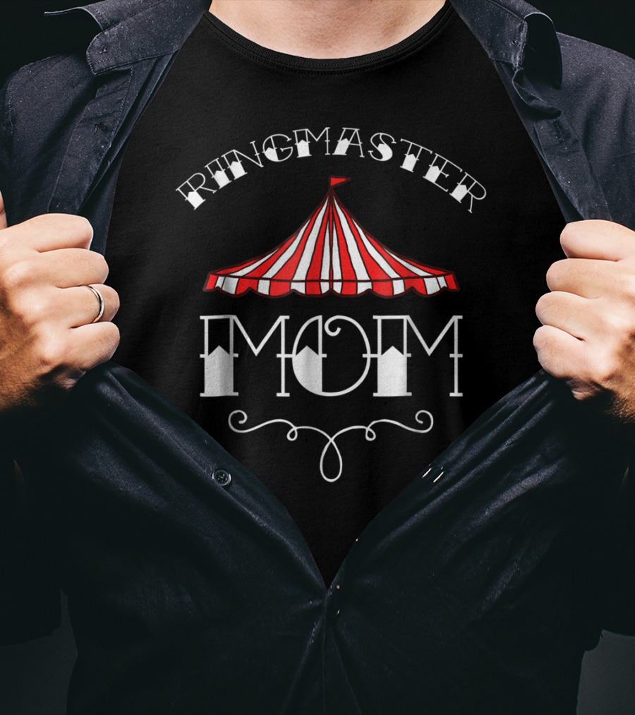 Ringmaster Mom Circus Carnival Children Birthday Party T-Shirt