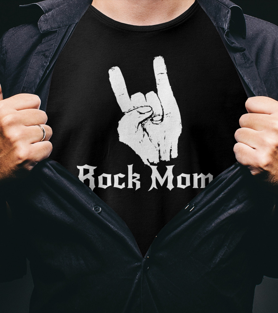 Rock Mom Hand Horns Rock N Roll T-Shirt