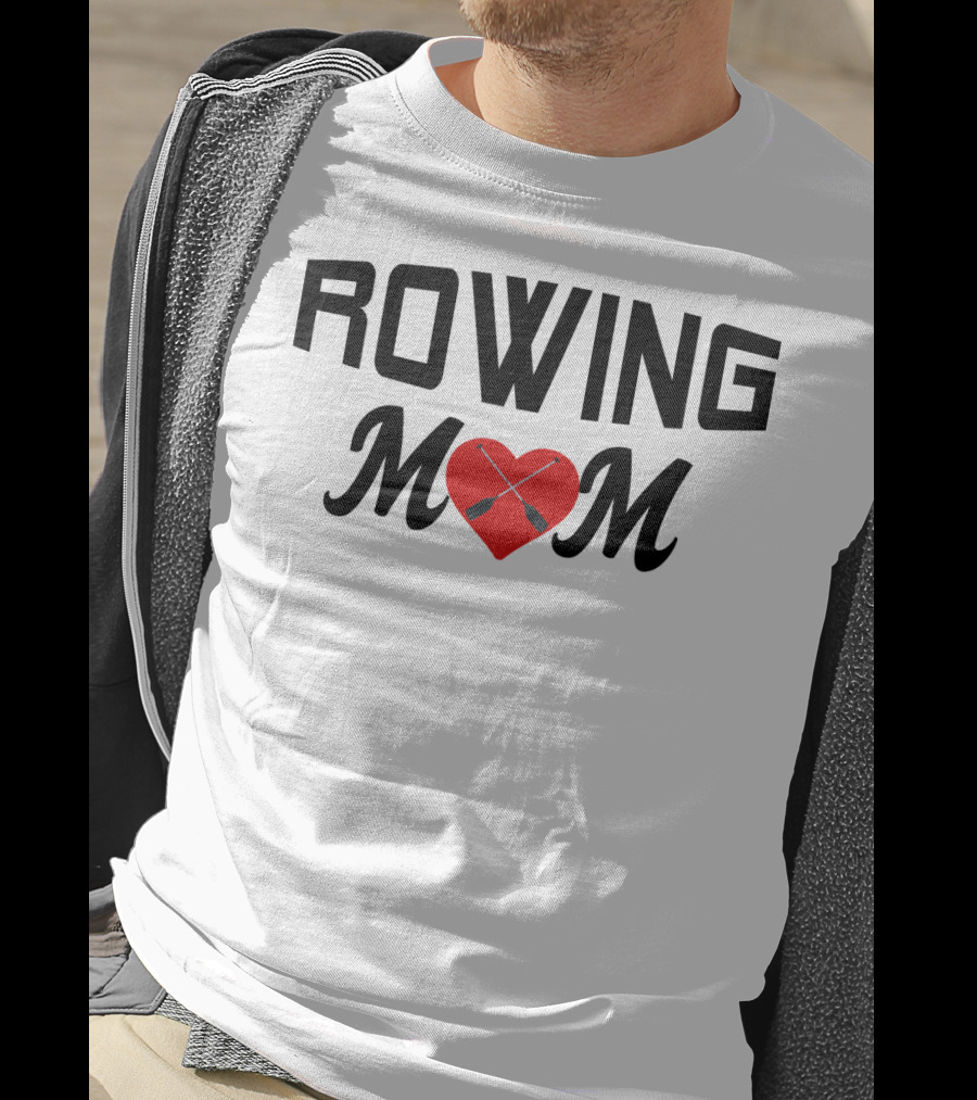 Rowing Mom Heart Oars T-Shirt