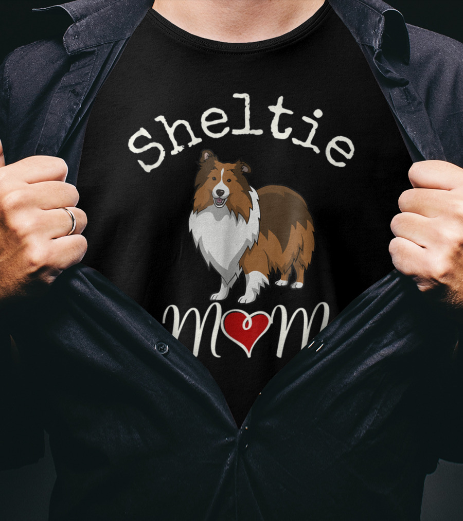 Sheltie Heart Mom 14 T-Shirt