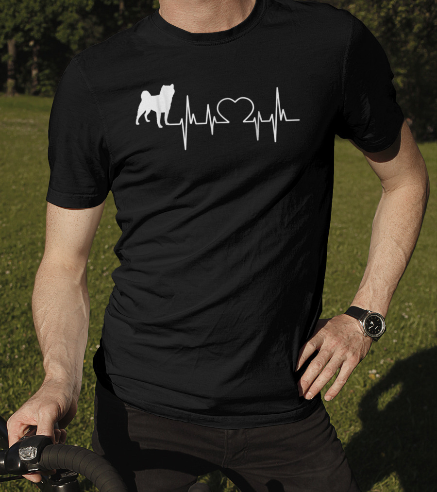 Shiba Inu Heartbeat 18 T-Shirt