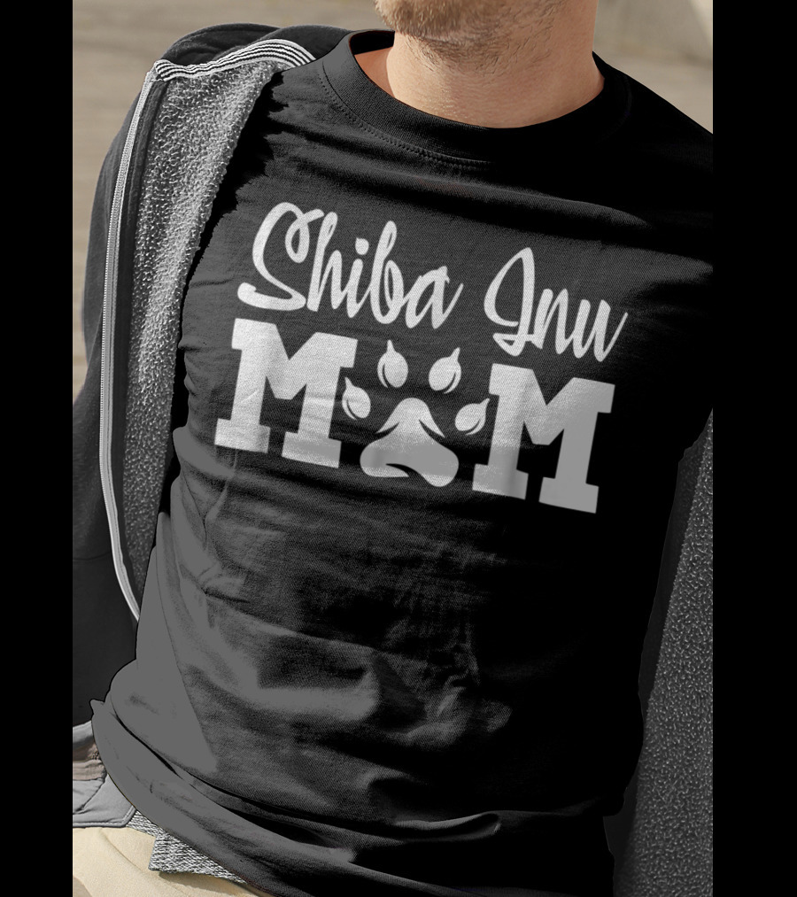 Shiba Inu Mom Paw Prints T-Shirt