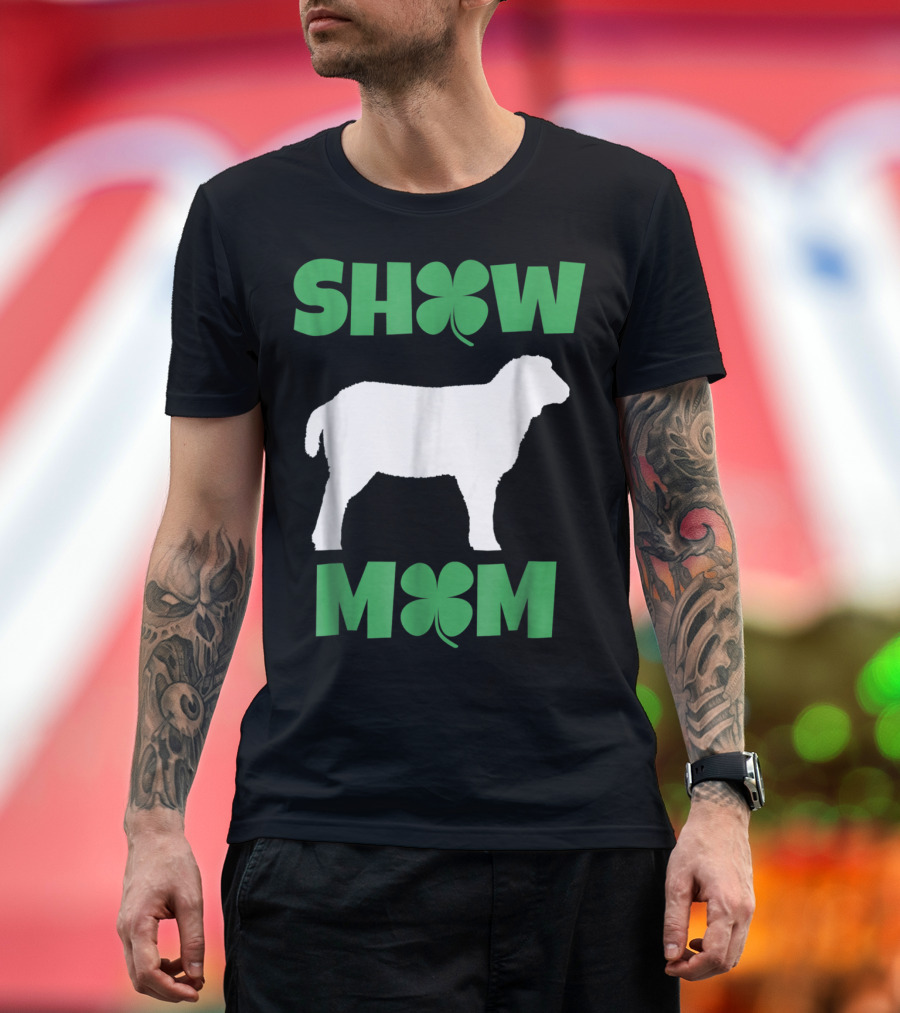 SHOW MOM Shamrock Sheep T-Shirt