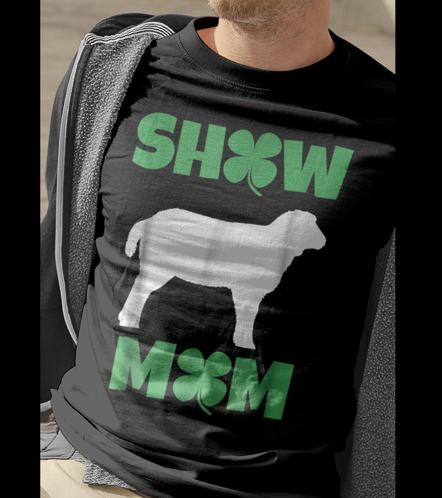 SHOW MOM Shamrock Sheep T-Shirt