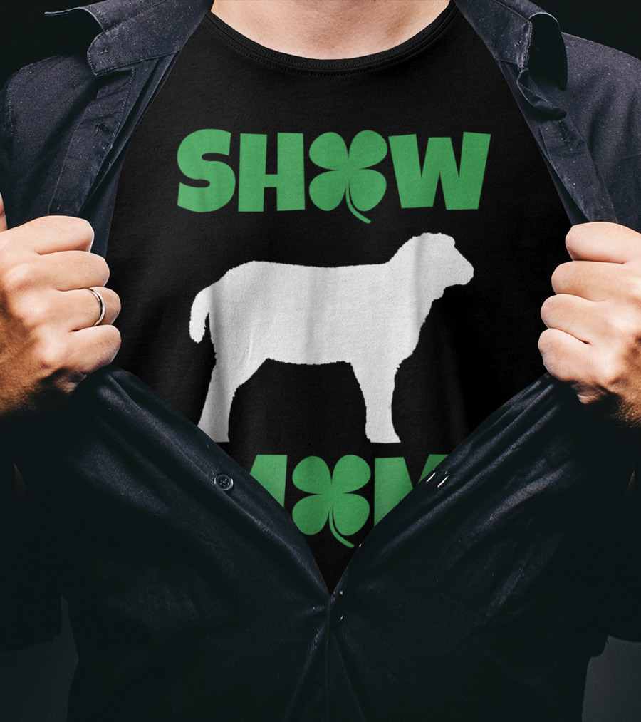 SHOW MOM Shamrock Sheep T-Shirt