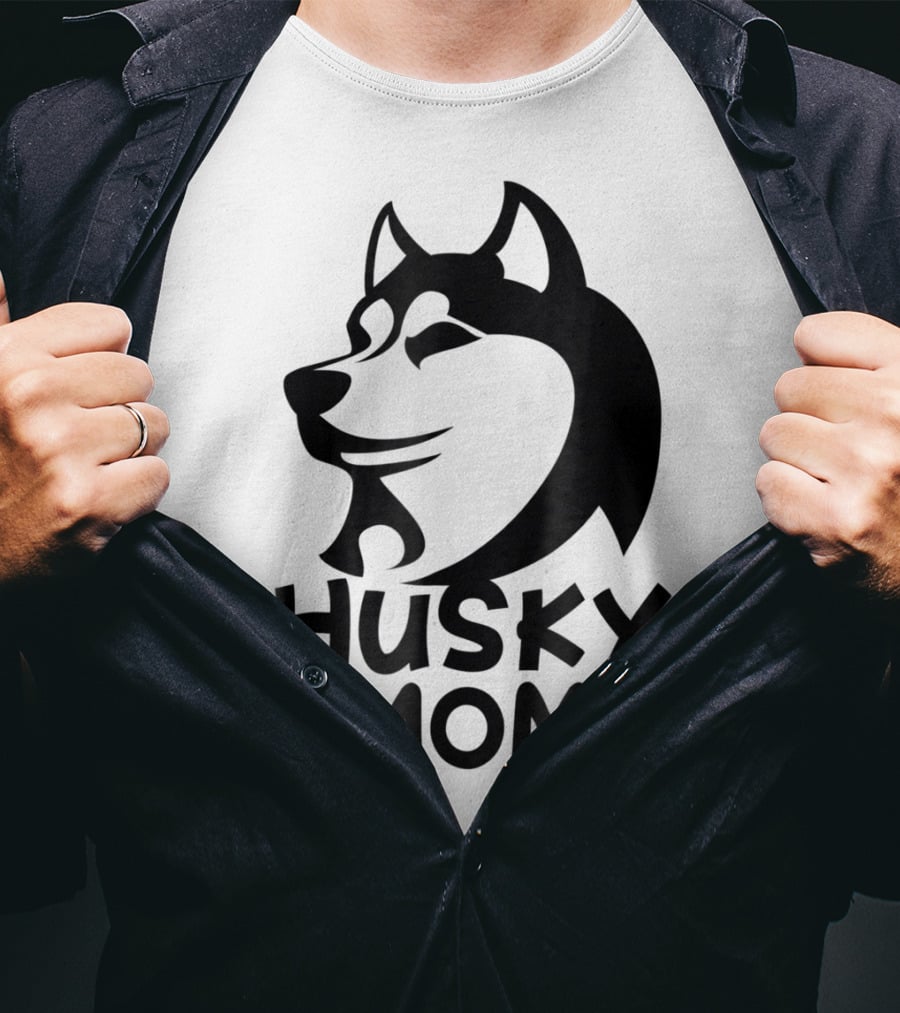 Husky Mom Siberian Husky Lovers I Love My Husky T-Shirt