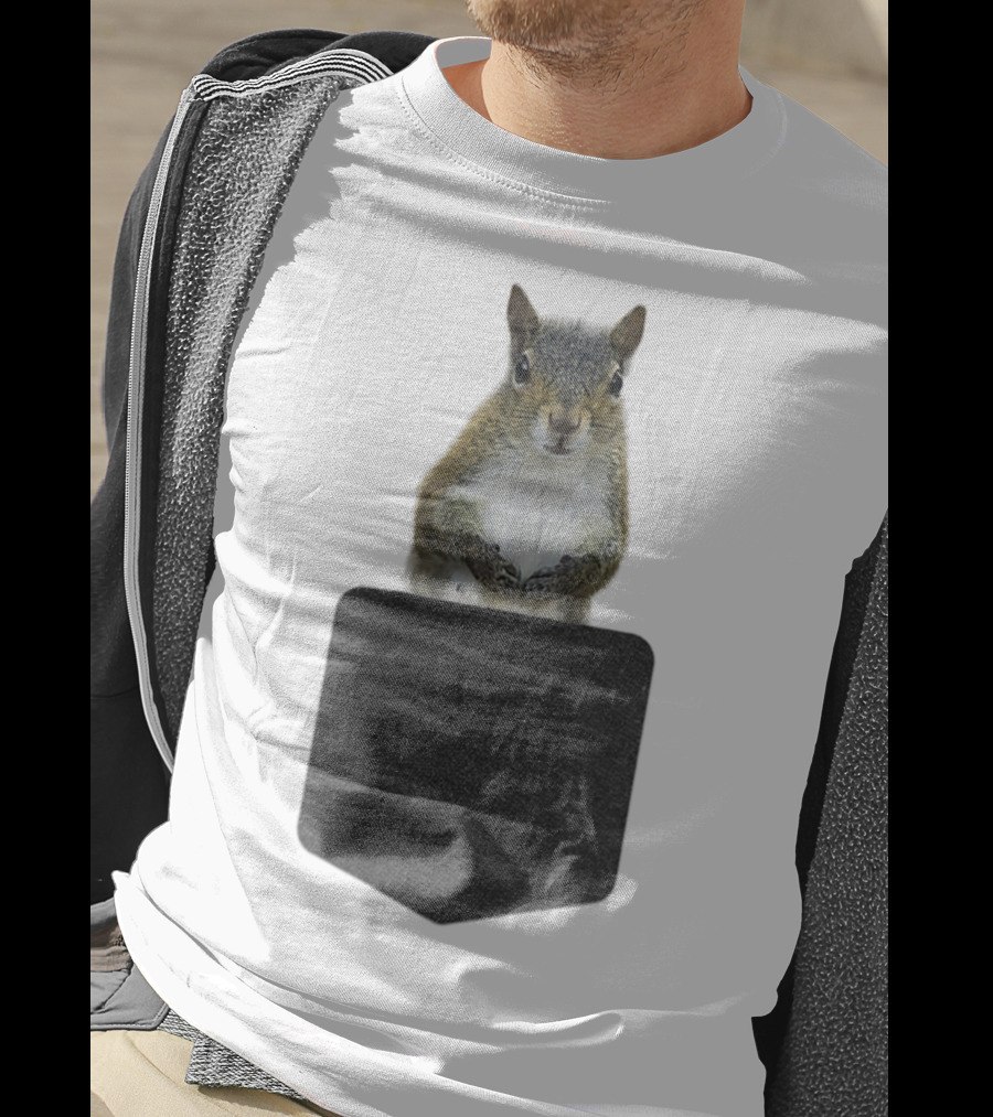 Squirrel Pocket Squirrel Mom Funny Squirrel Lover Teeshirt T-Shirt
