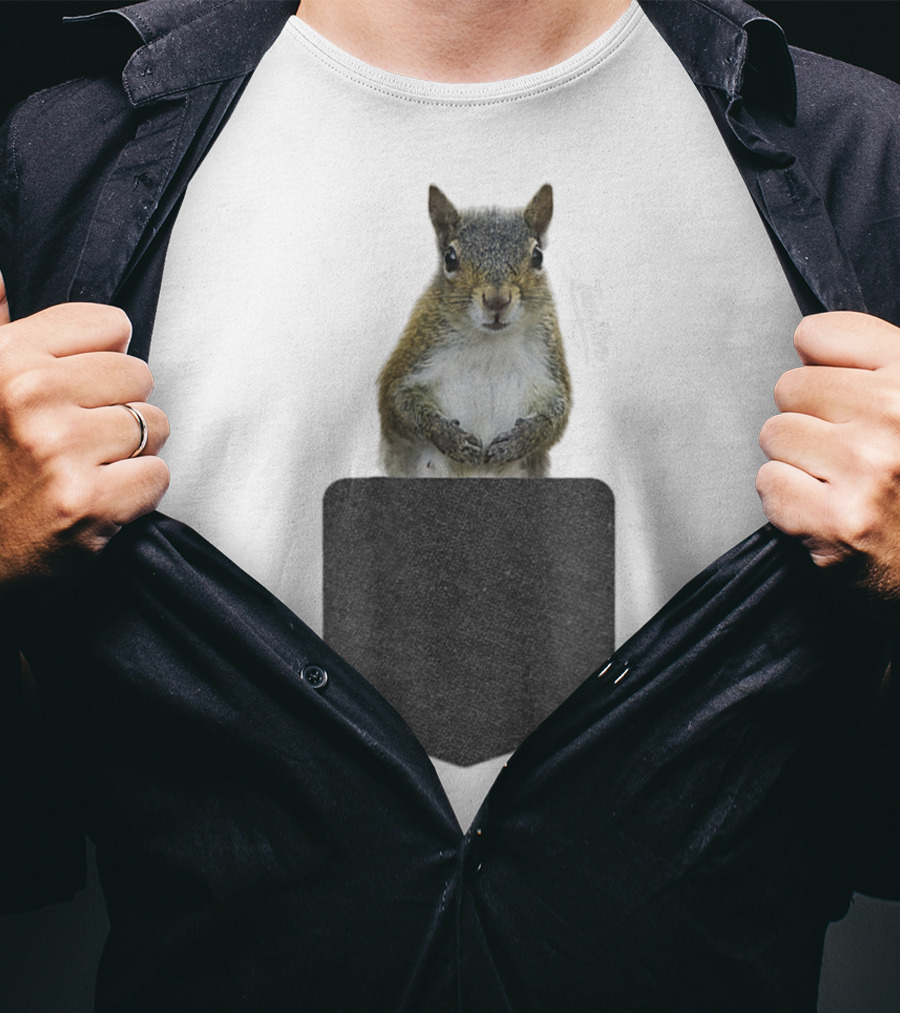 Squirrel Pocket Squirrel Mom Funny Squirrel Lover Teeshirt T-Shirt