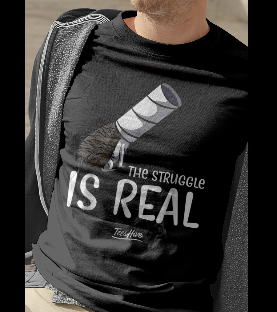 The Struggle Is Real Hedgehog TeesHive Funny Lover 15 T-Shirt