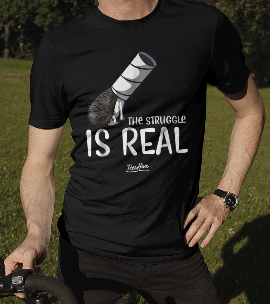 The Struggle Is Real Hedgehog TeesHive Funny Lover 15 T-Shirt