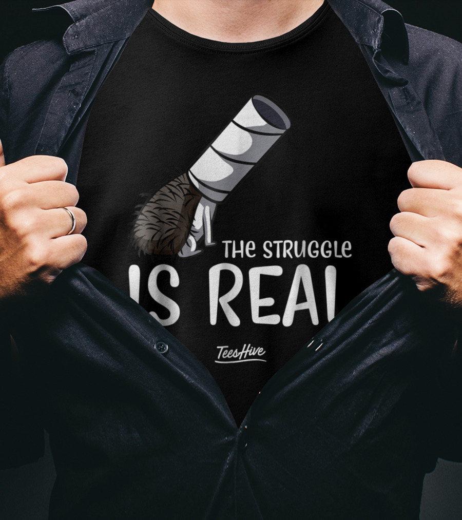 The Struggle Is Real Hedgehog TeesHive Funny Lover 15 T-Shirt