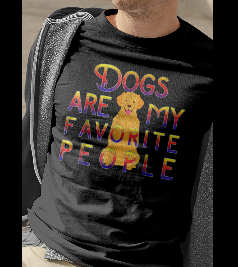 Golden Retriever Dogs Are My Favorite People T-Shirt