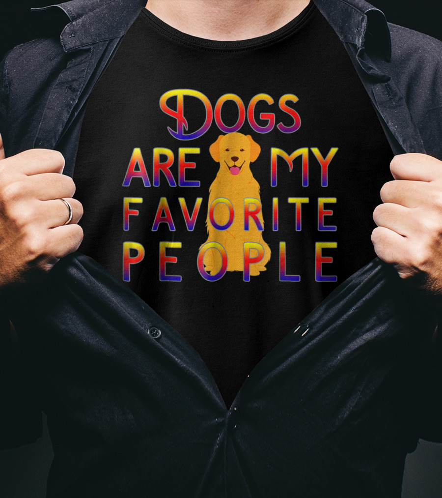 Golden Retriever Dogs Are My Favorite People T-Shirt