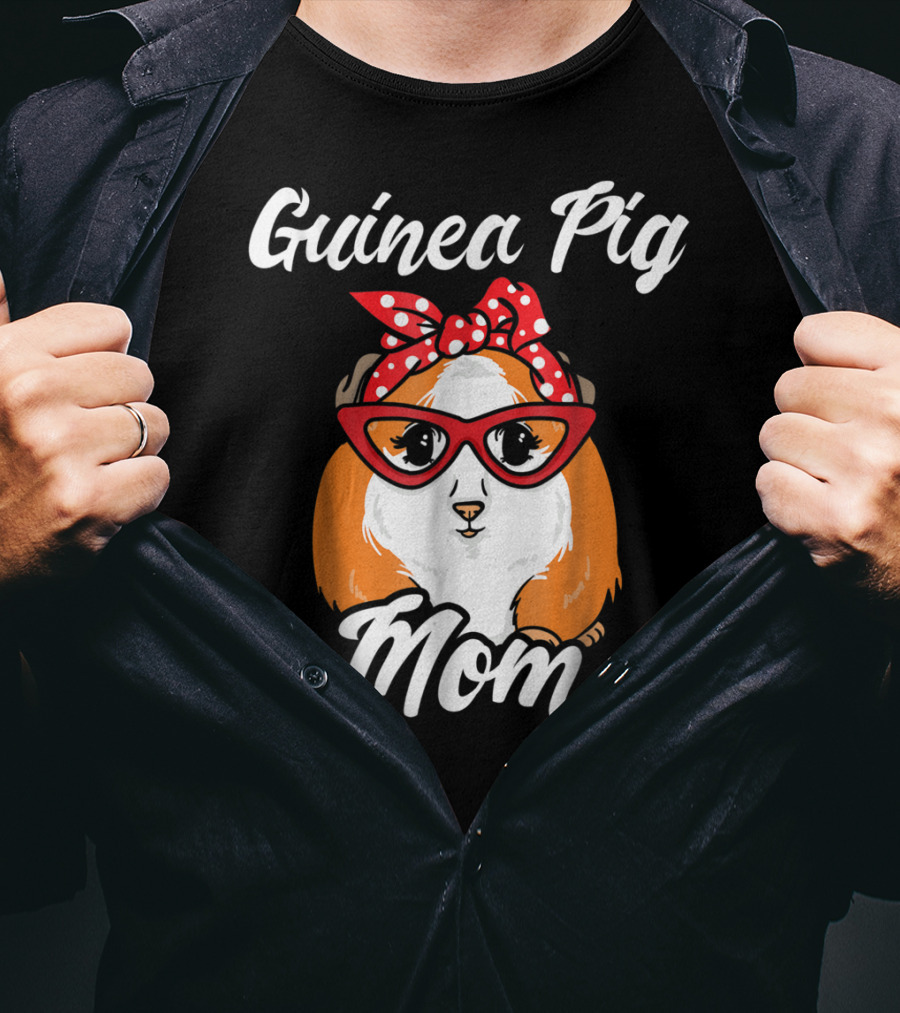 Guinea Pig Mom Mother Present Peruvian Pet Lover Gift T-Shirt