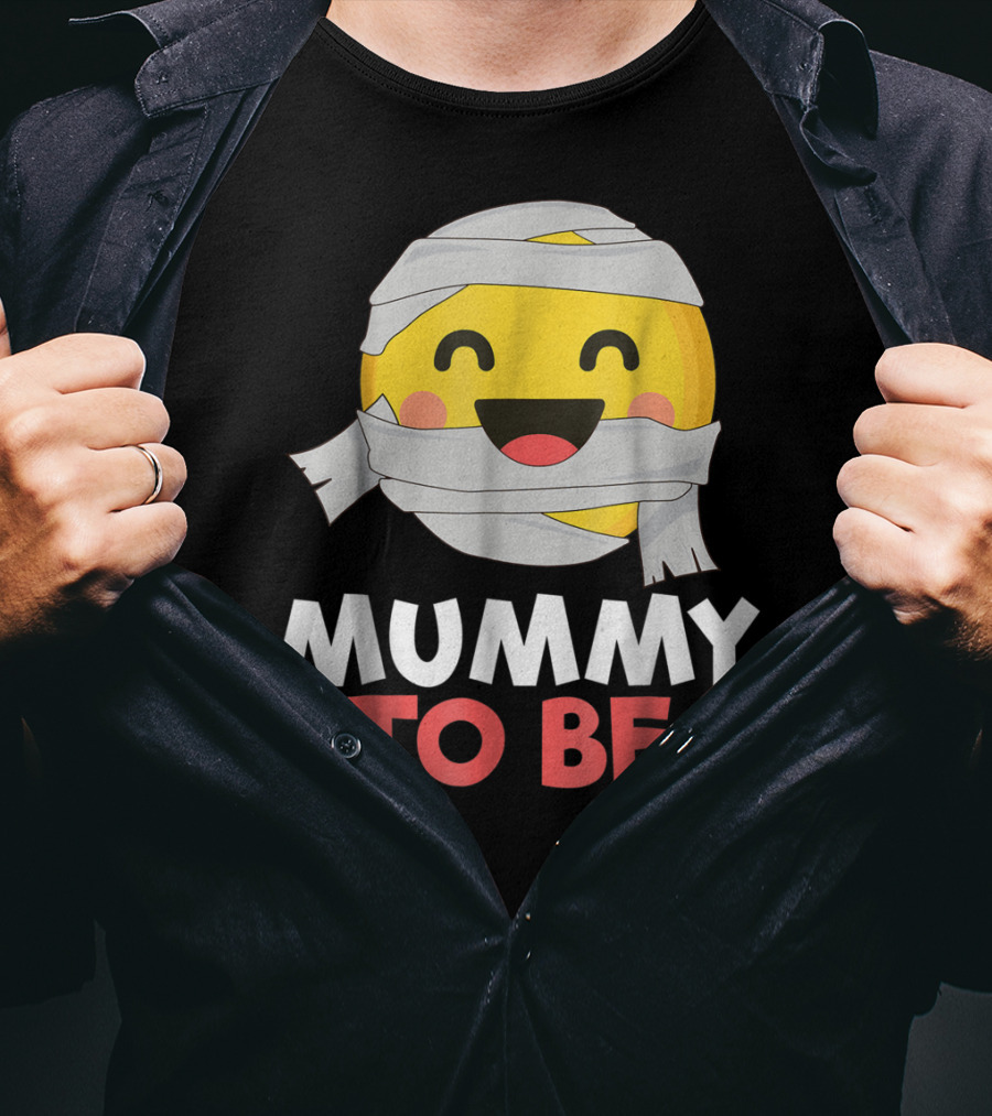 Mummy To Be Emoji Halloween Pregnancy T-Shirt