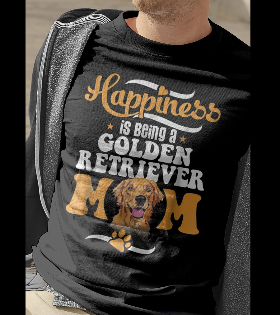 Happiness Is Being A Golden Retriever Mom T-Shirt