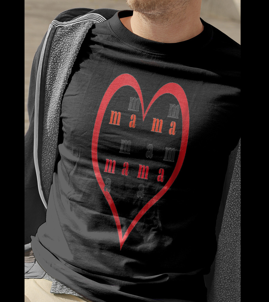 Happy Birthday Mom Mama 90 Heart T-Shirt