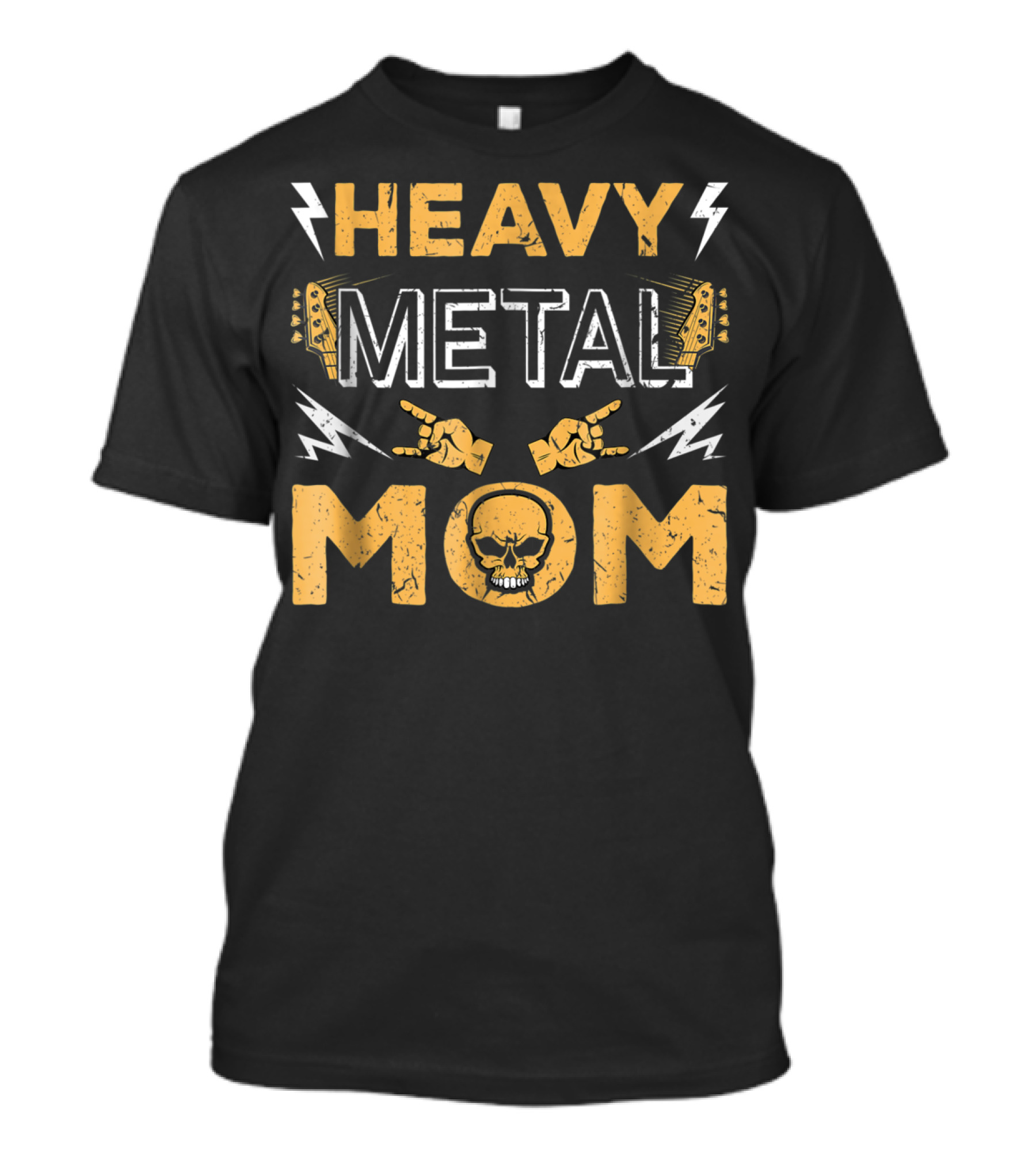 Heavy Metal Mom Vintage Band Skull Music Mother T-Shirt