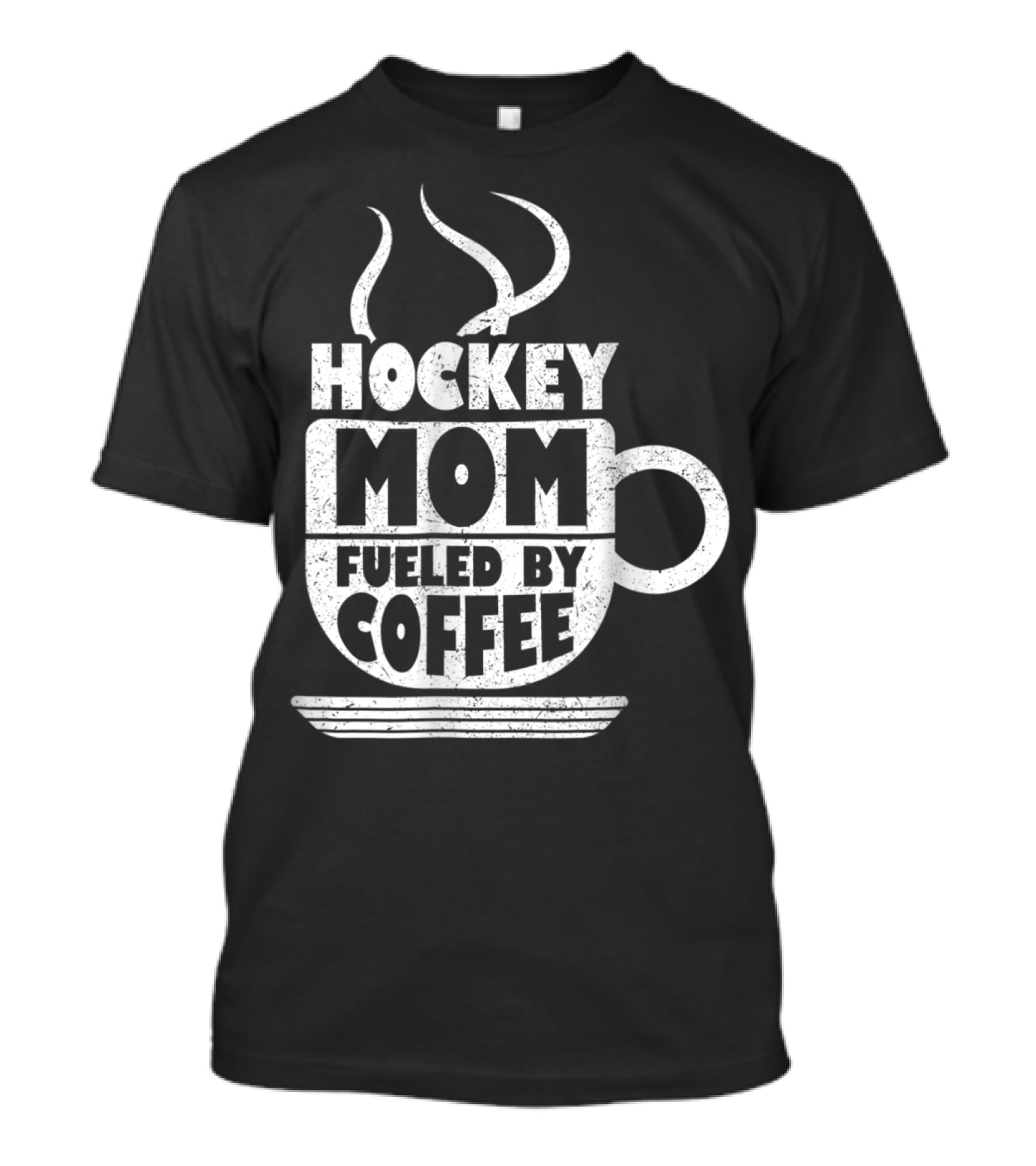 Hockey Mom Fueled By Coffee Sports Parentё T-Shirt