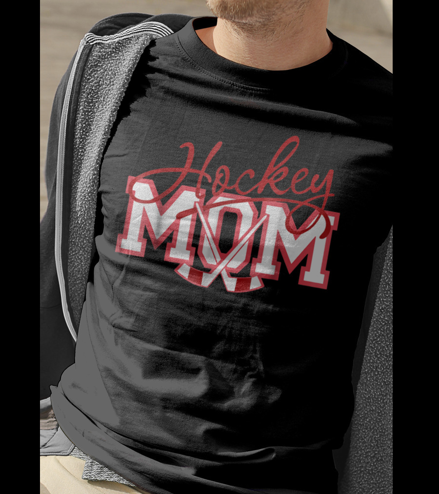 Hockey Mom With Sticks T-Shirt