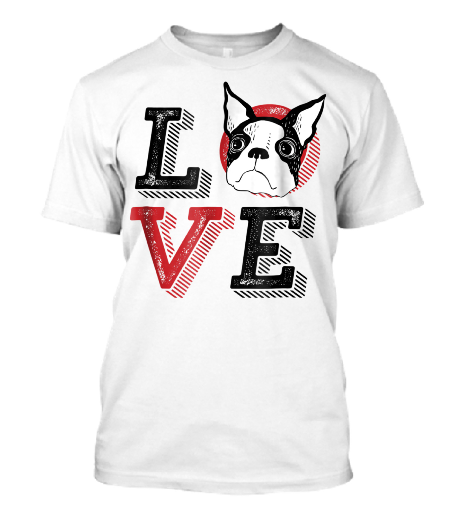 I Love Boston Terrier Dog Lover Puppies Mom Dad99 Love T-Shirt