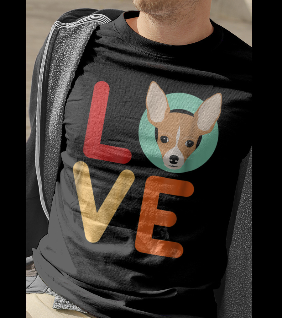 Love Chihuahua Dog Animal Lover Puppies Mom Dad T-Shirt